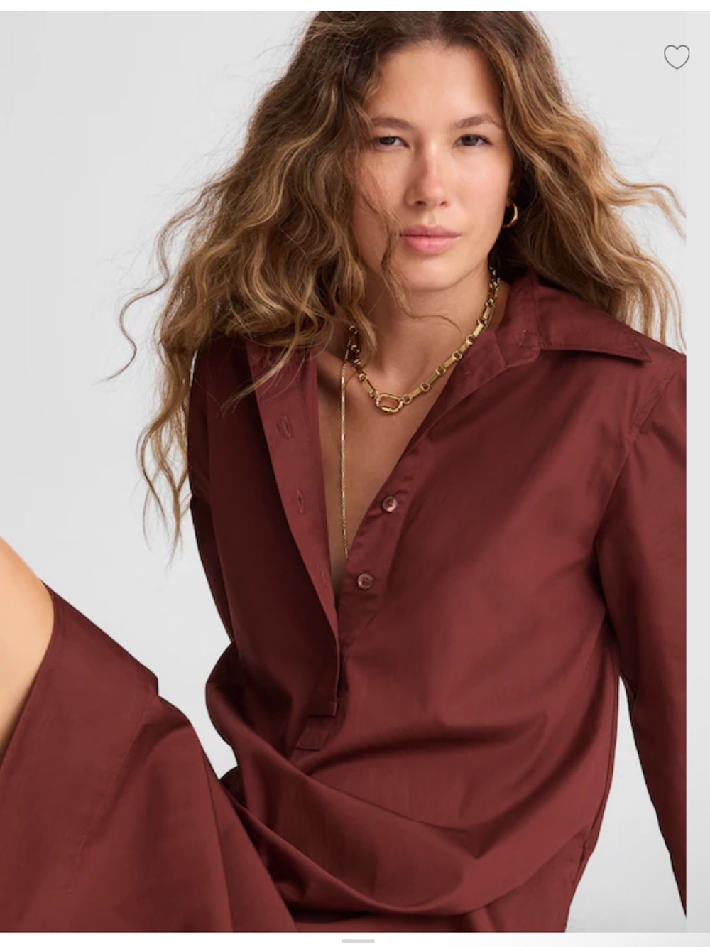 Madewell Poplin Long-Sleeved Shirtdress - Chocolate Raisin - Picture 2 of 7